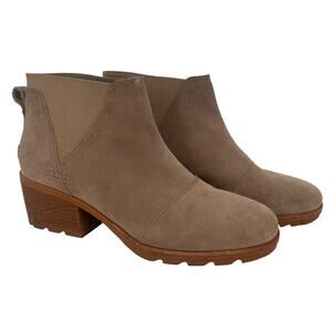 Sorel Women's Chelsea Harlow Cate Leather Suede Booties Size 11